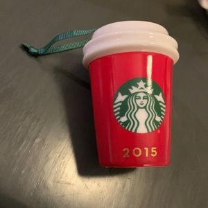 2015 red cup Starbucks ornament